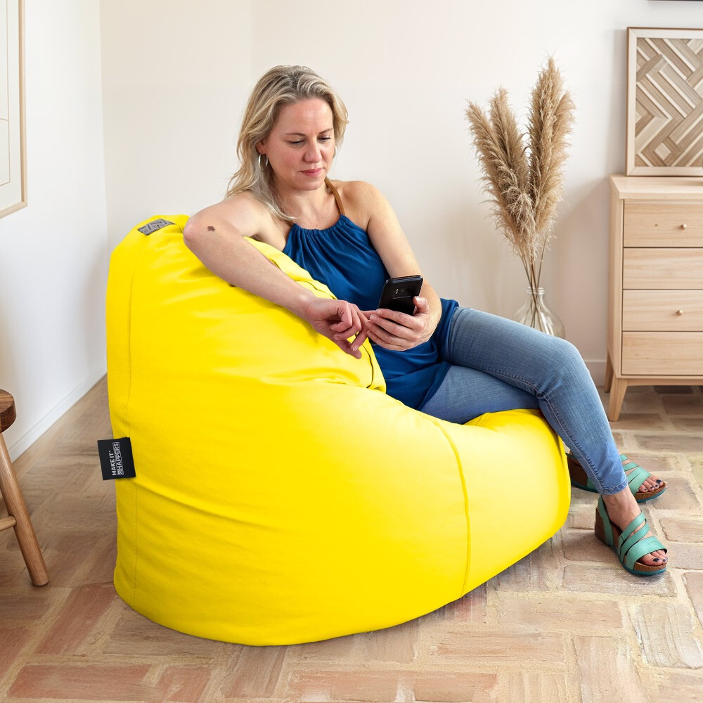 Puff Lounge Polipiel Amarillo (1)