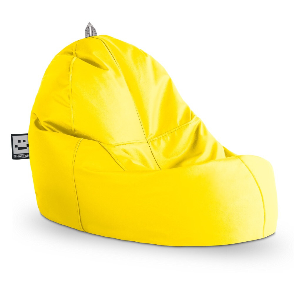 Puff Lounge Polipiel Amarillo (2)