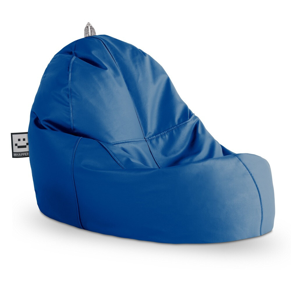 Puff Lounge Polipiel Azul (2)