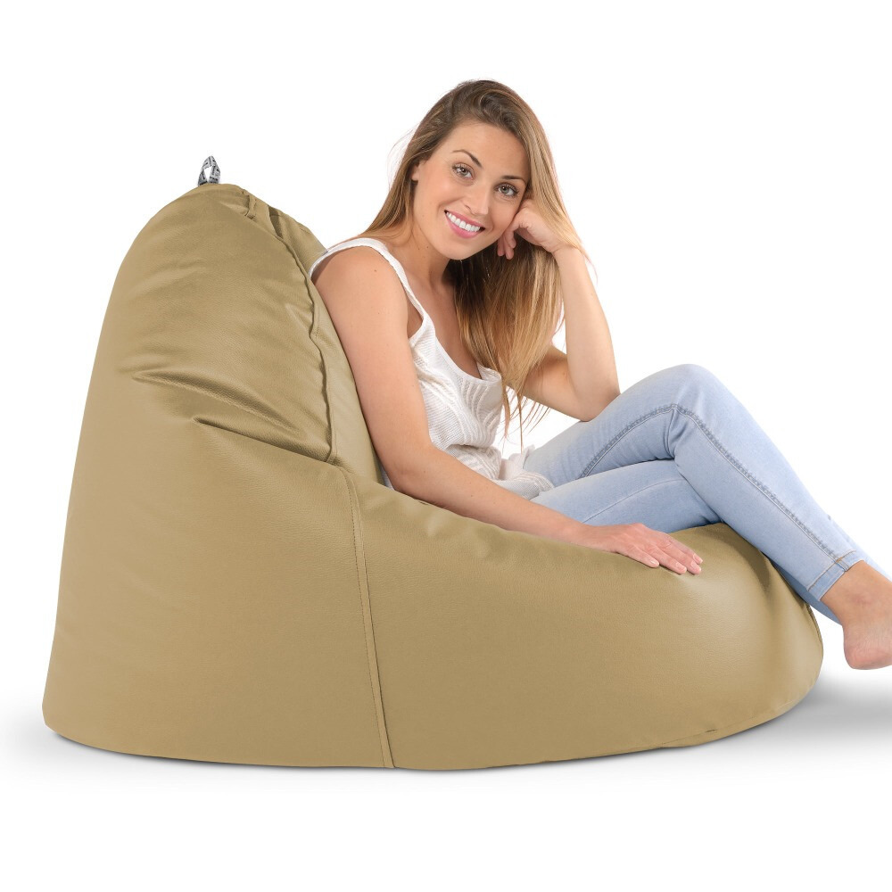 Puff Lounge Polipiel Beige (7)