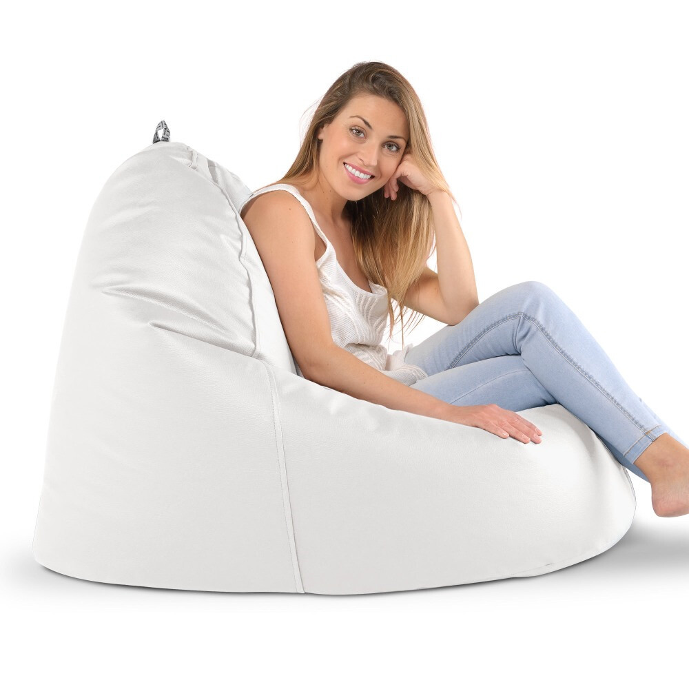 Puff Lounge Polipiel Blanco (7)