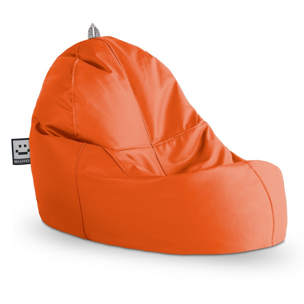 Puff Lounge Polipiel Naranja (2)