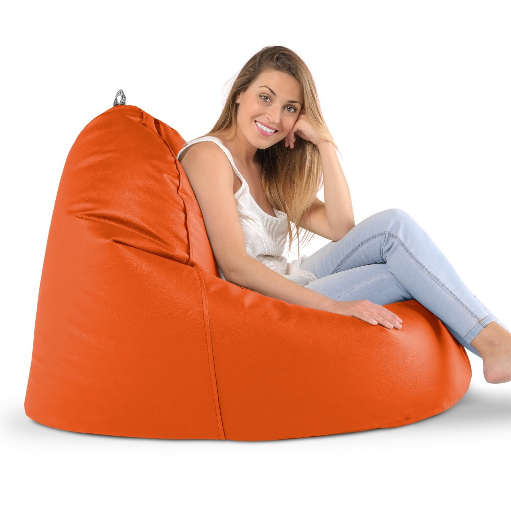 Puff Lounge Polipiel Naranja (7)