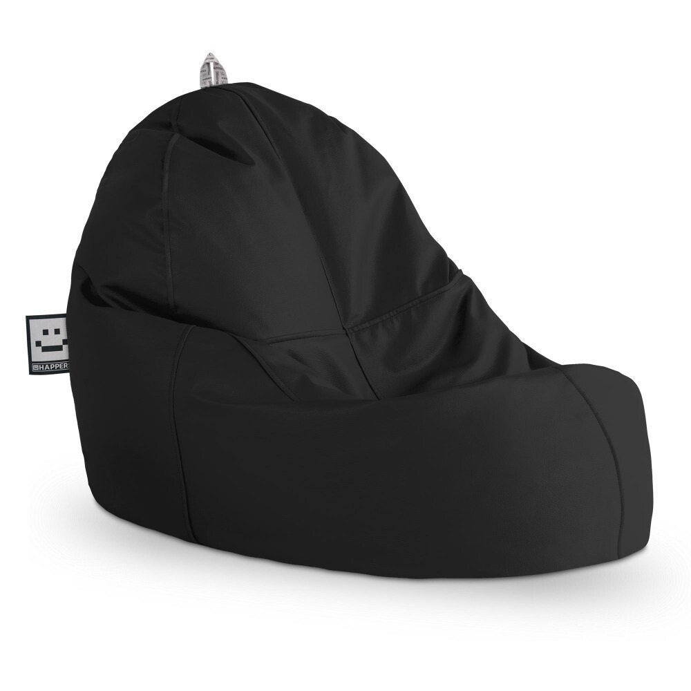 Puff Lounge Polipiel Negro (2)