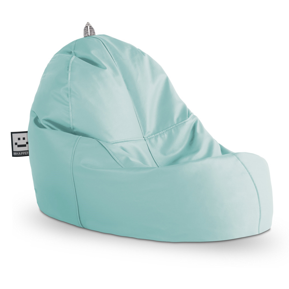 Puff Lounge Polipiel para Exterior o Interior Azul Cielo ()