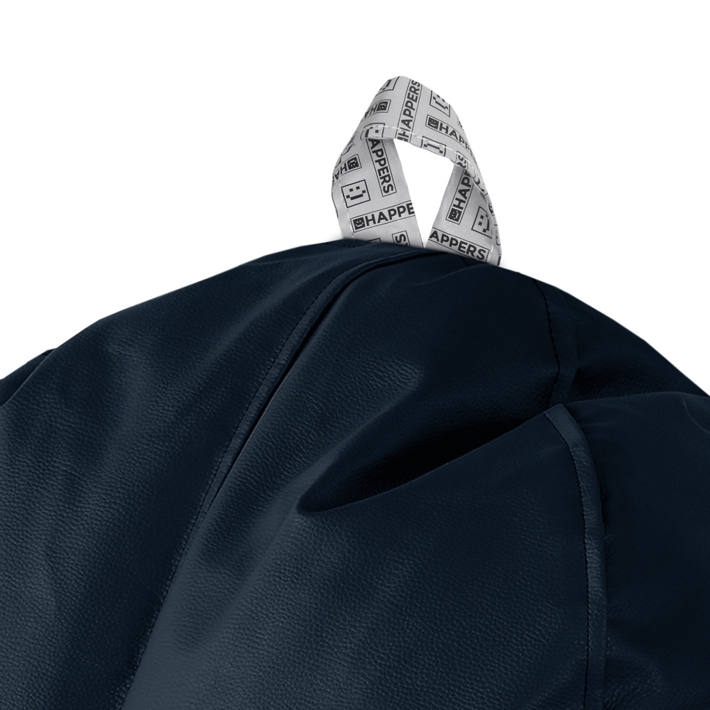 Puff Lounge Polipiel para Exterior o Interior Azul Oscuro (8)