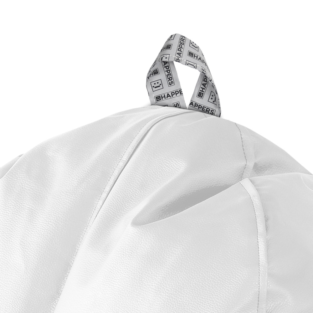Puff Lounge Polipiel para Exterior o Interior Blanco (8)