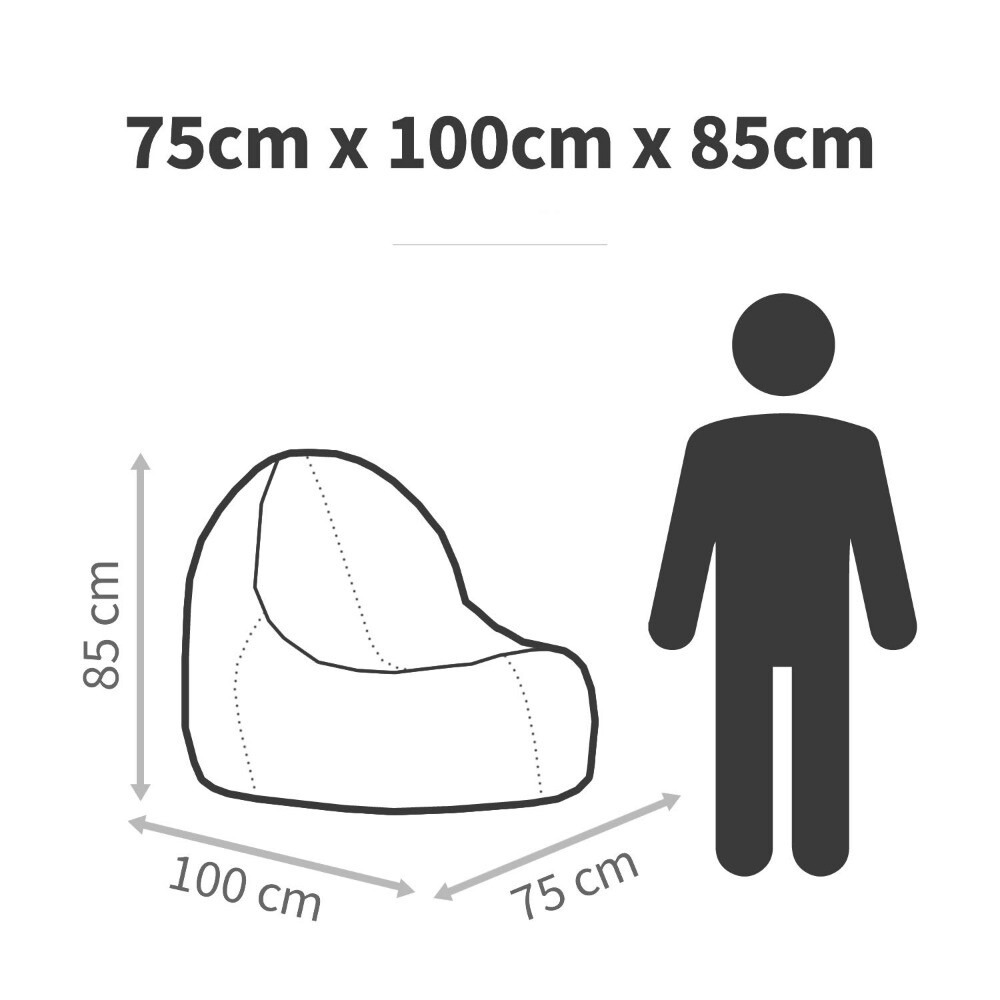 Puff Lounge Polipiel para Exterior o Interior Turquesa (4)