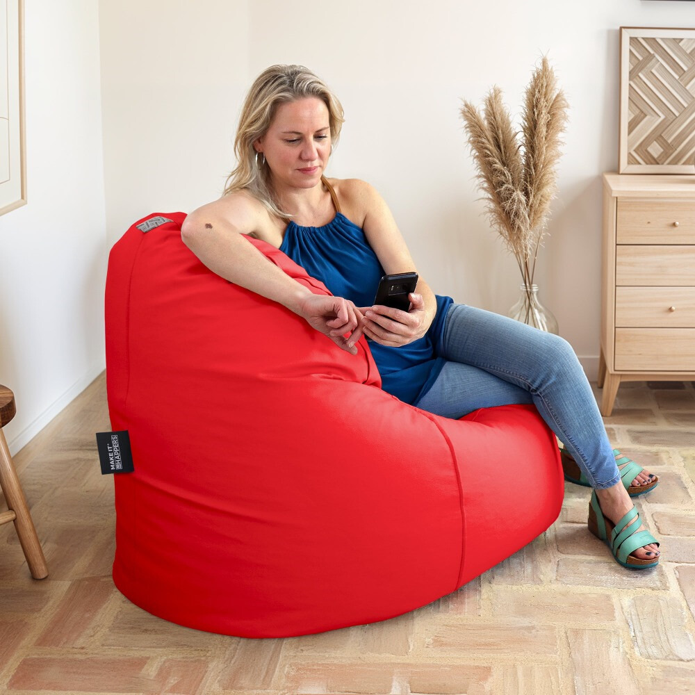 Puff Lounge Polipiel Rojo (1)