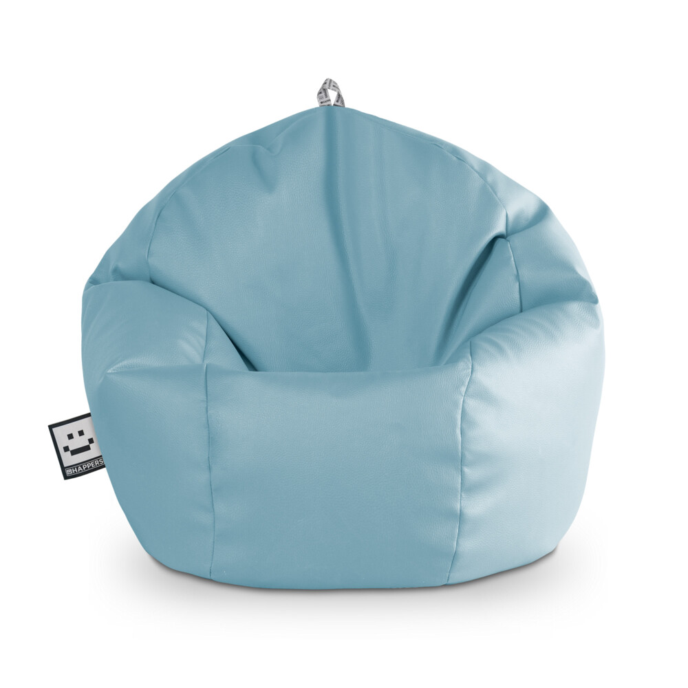 Pouf per Bambini in Similpelle Cielo blu ()