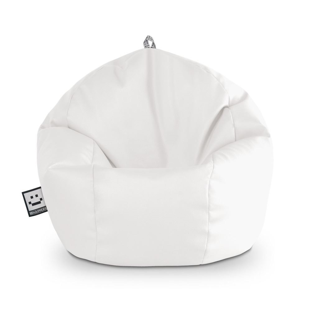 Pouf per Bambini in Similpelle Bianco Happers