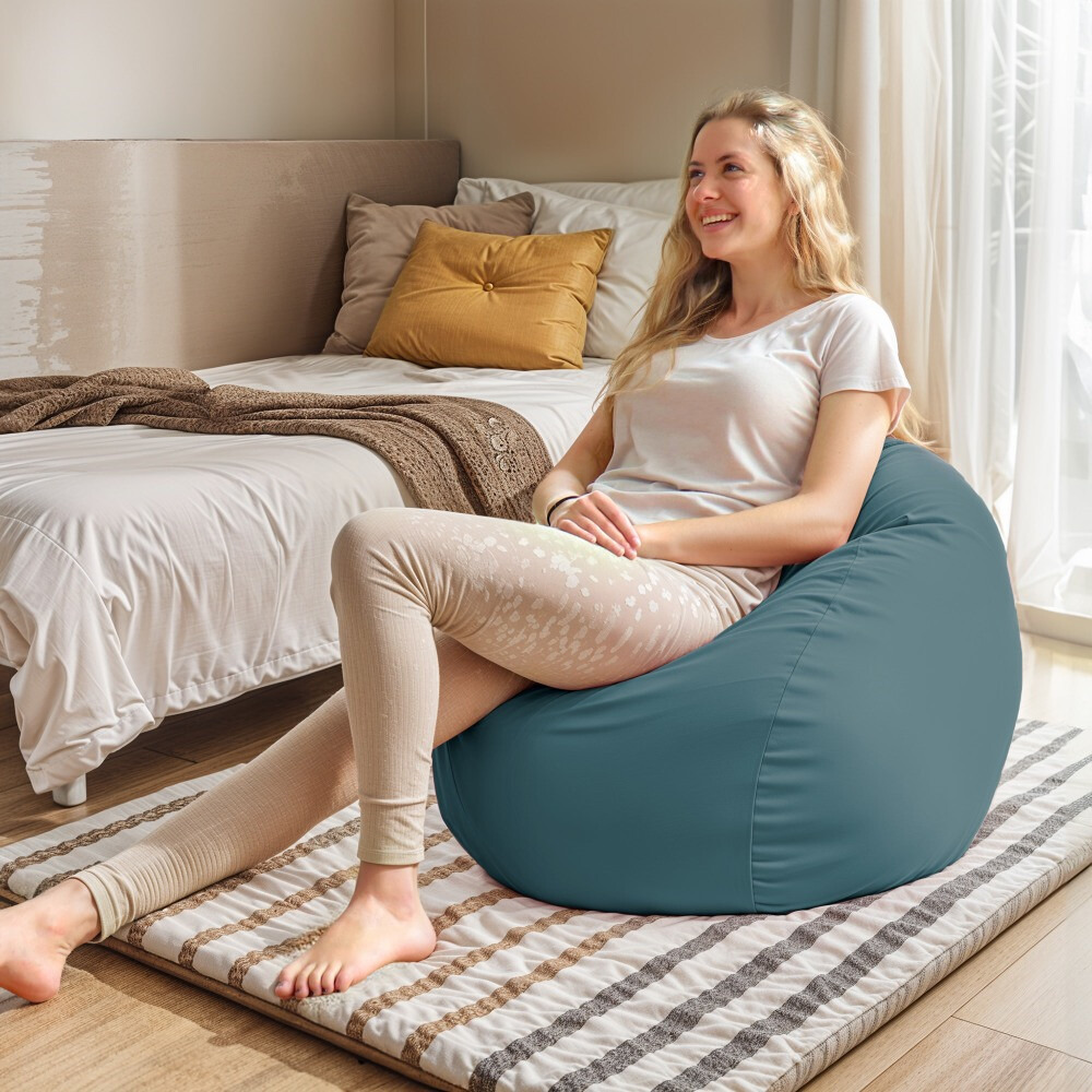 Pouf per Bambini in Similpelle Ghiacciaio (2)
