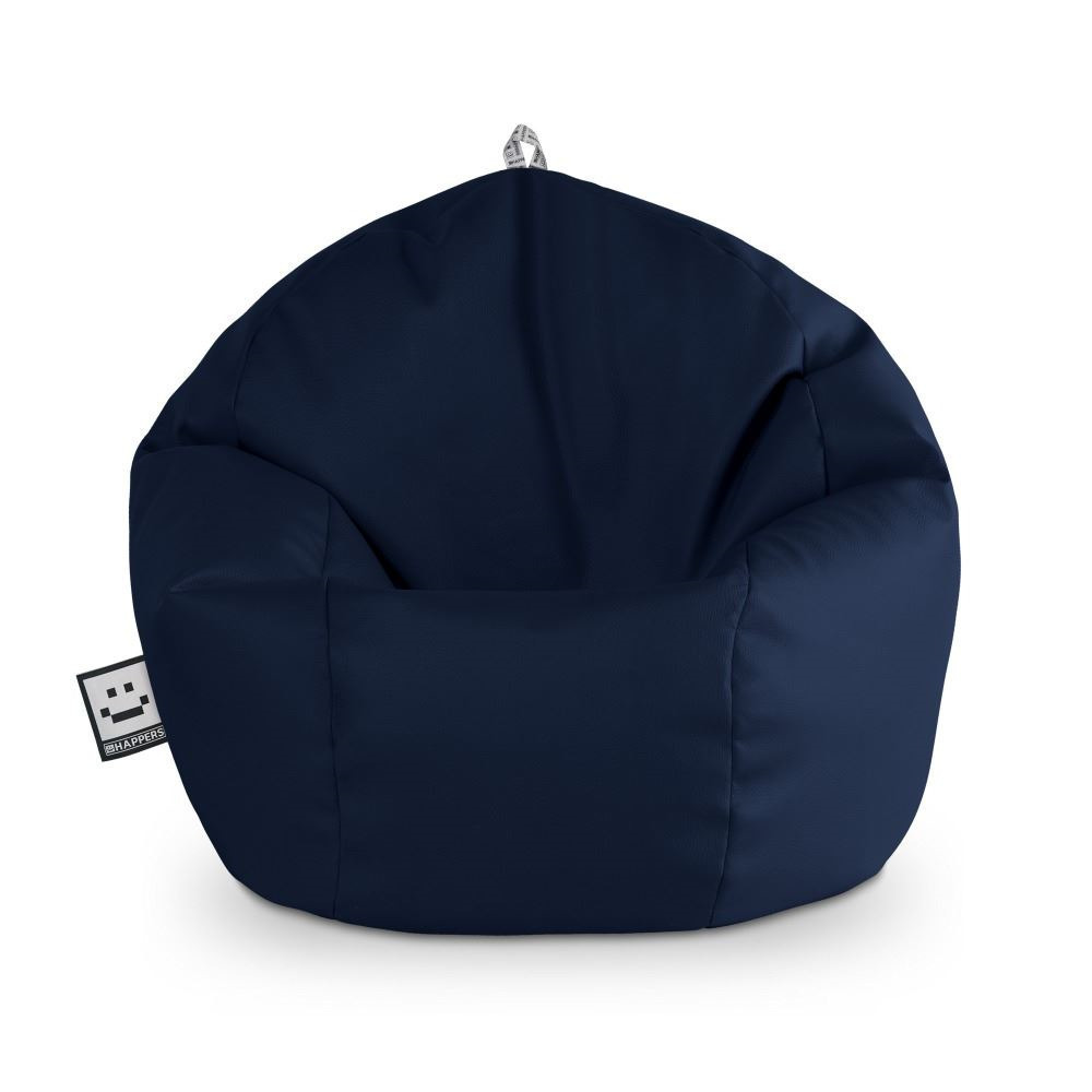 Pouf per Bambini in Similpelle Blu Intenso ()