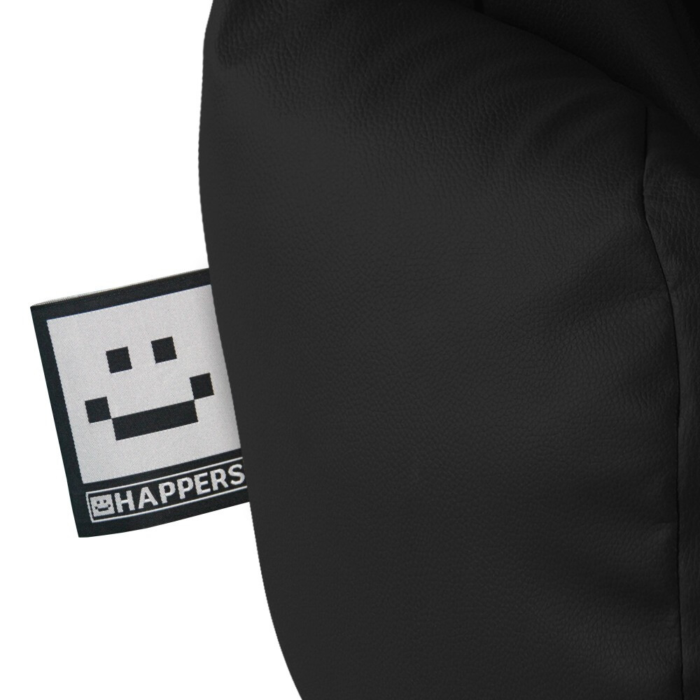 Pouf per Bambini in Similpelle Nero (6)
