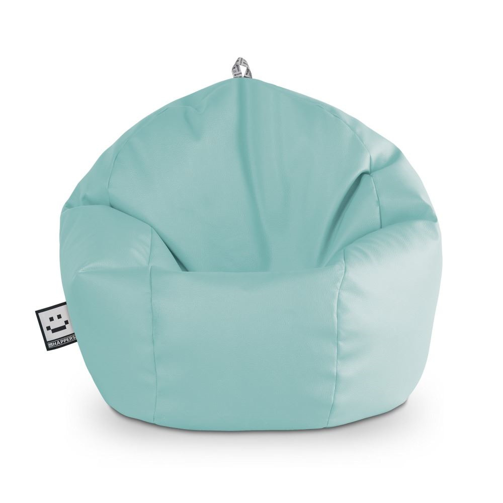 Puff Pelota Polipiel para Exterior o Interior Azul Cielo ()