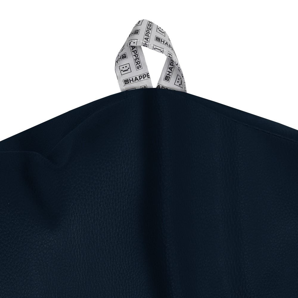 Puff Pelota Polipiel para Exterior o Interior Azul Oscuro (3)