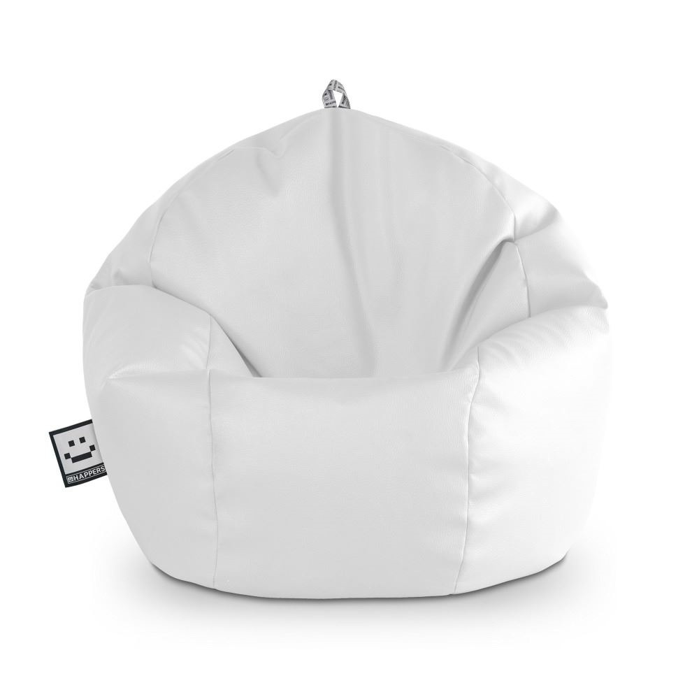 Puff Pelota Polipiel para Exterior o Interior Blanco ()
