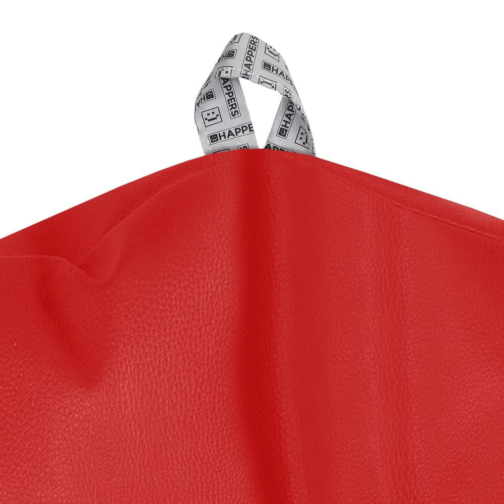 Puff Pelota Polipiel para Exterior o Interior Rojo (3)