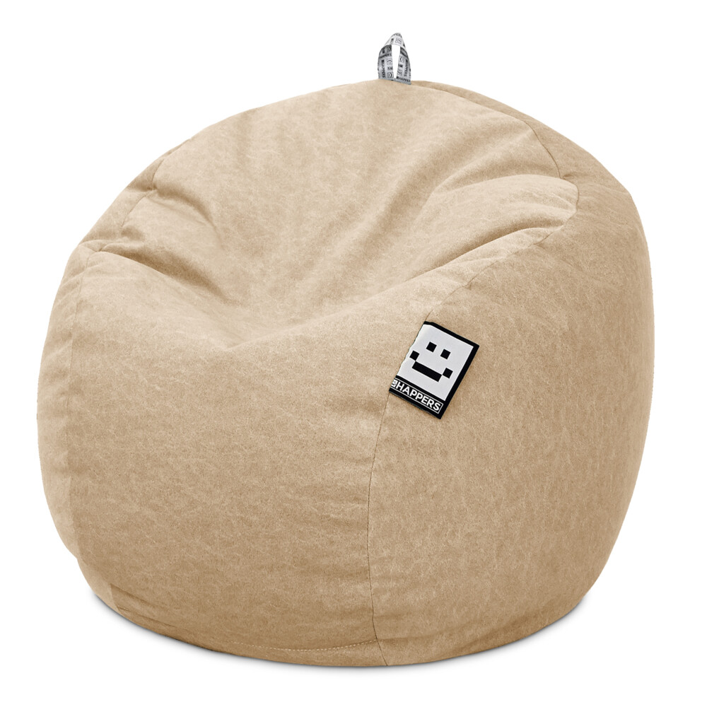 Puff Pelota Terciopelo Vintage Arena ()
