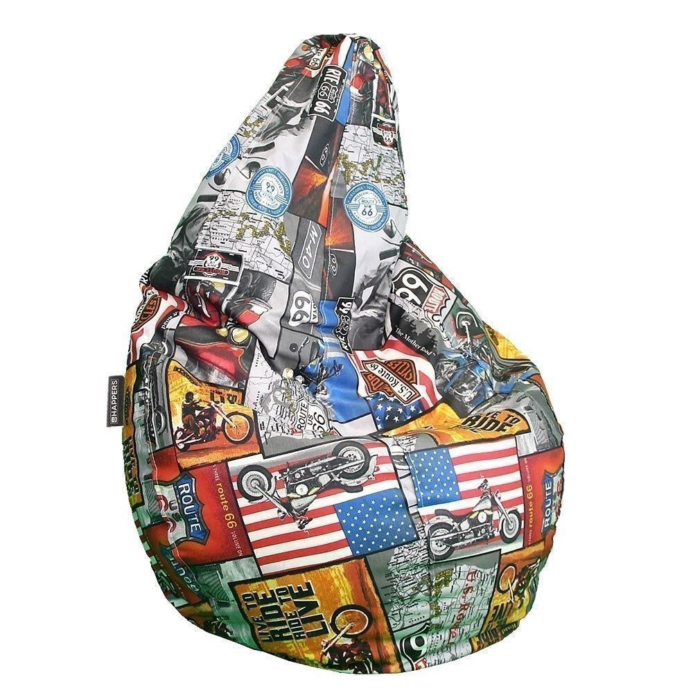 Poltrona Sacco a Fantasia Route 66 Happers ()