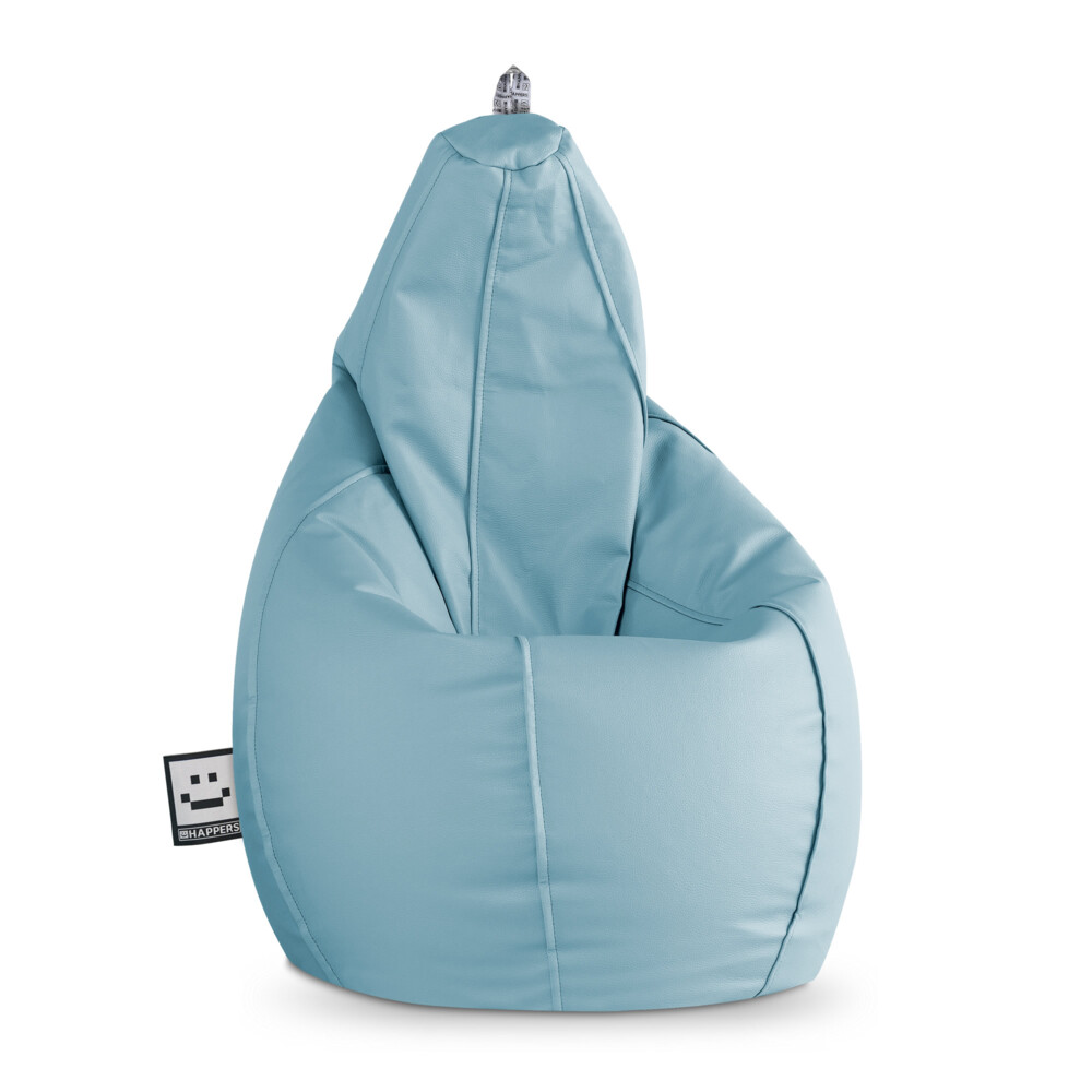 Pouf Poltrona Sacco in Similpelle Cielo blu ()