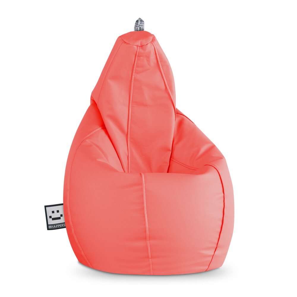 Pouf Poltrona Sacco in Similpelle Corallo ()
