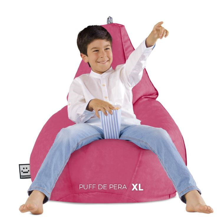 Pouf Poltrona Sacco in Similpelle Fucsia (1)