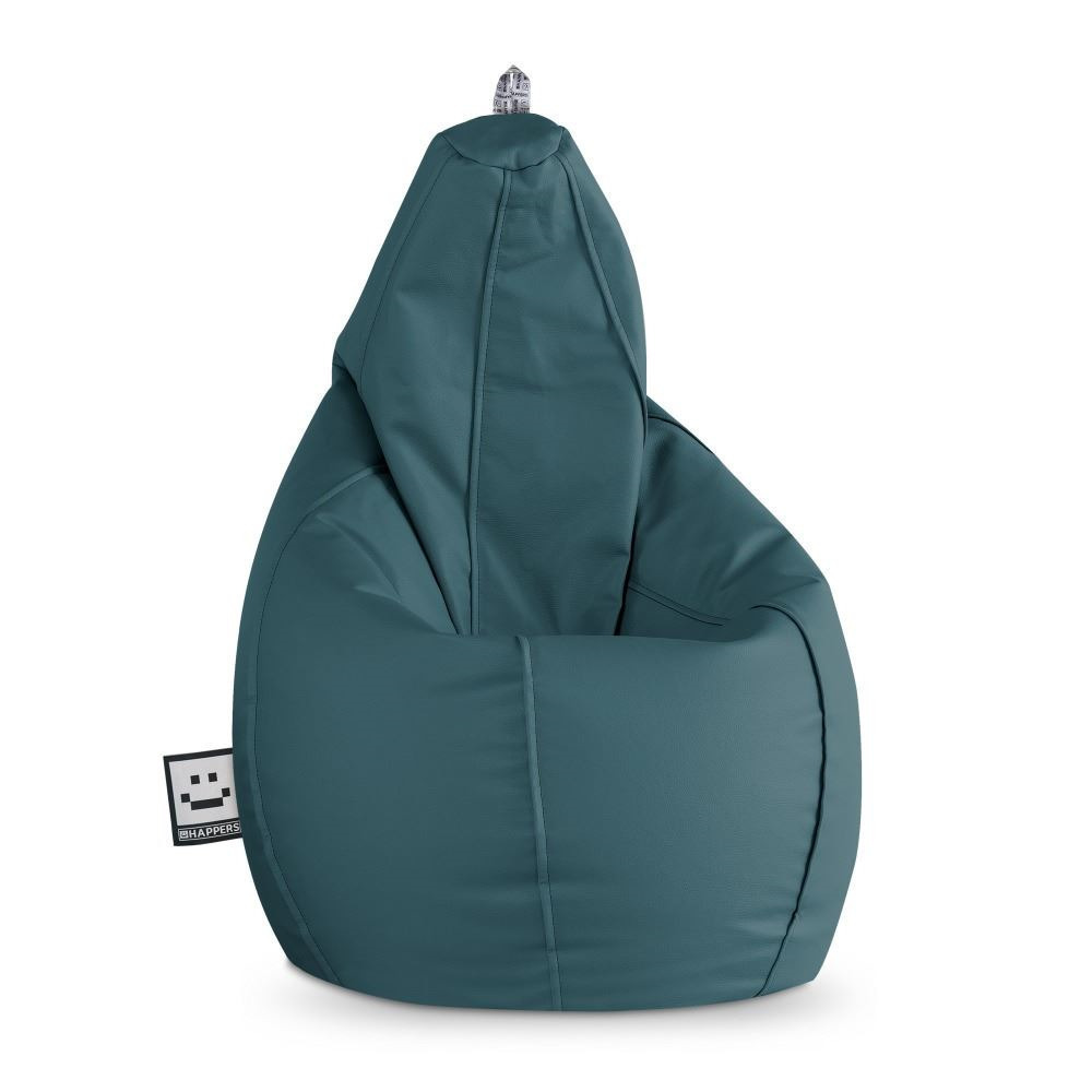 Pouf Poltrona Sacco in Similpelle Ghiacciaio ()