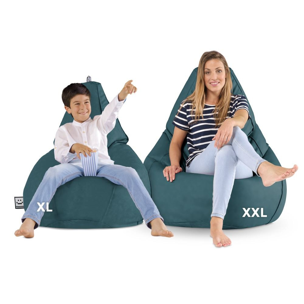 Pouf Poltrona Sacco in Similpelle Ghiacciaio (4)