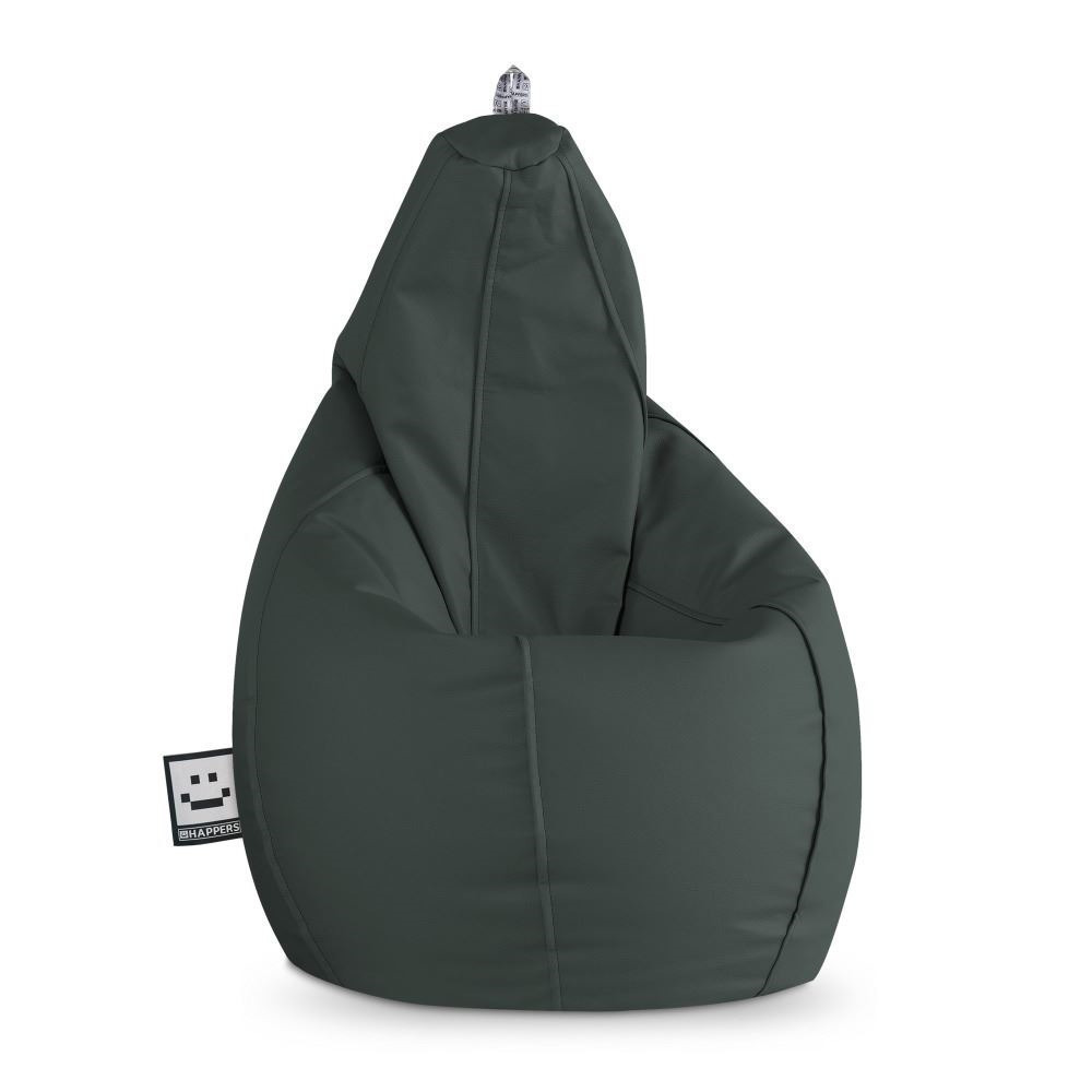 Pouf Poltrona Sacco in Similpelle Grigio ()