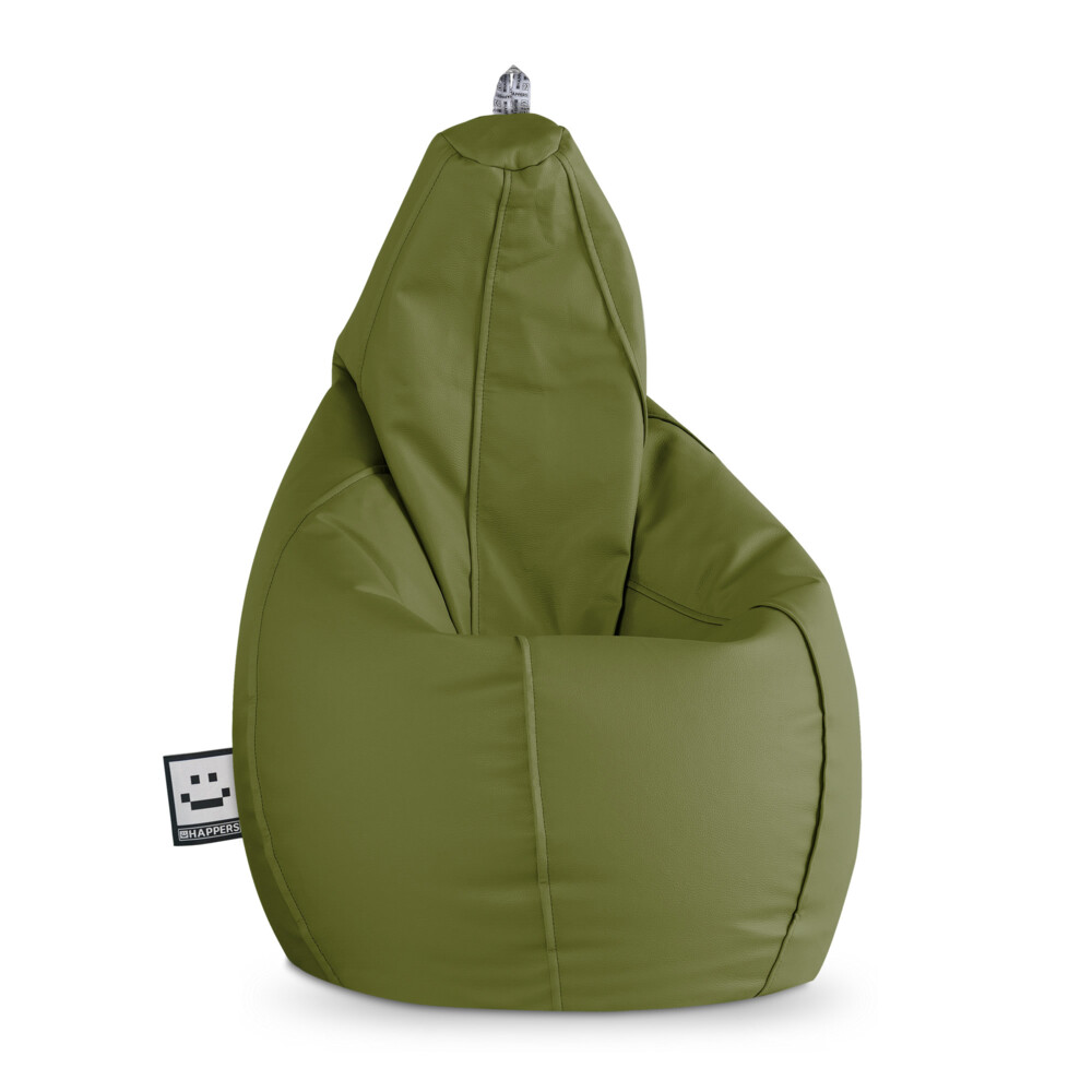 Pouf Poltrona Sacco in Similpelle Kaki ()