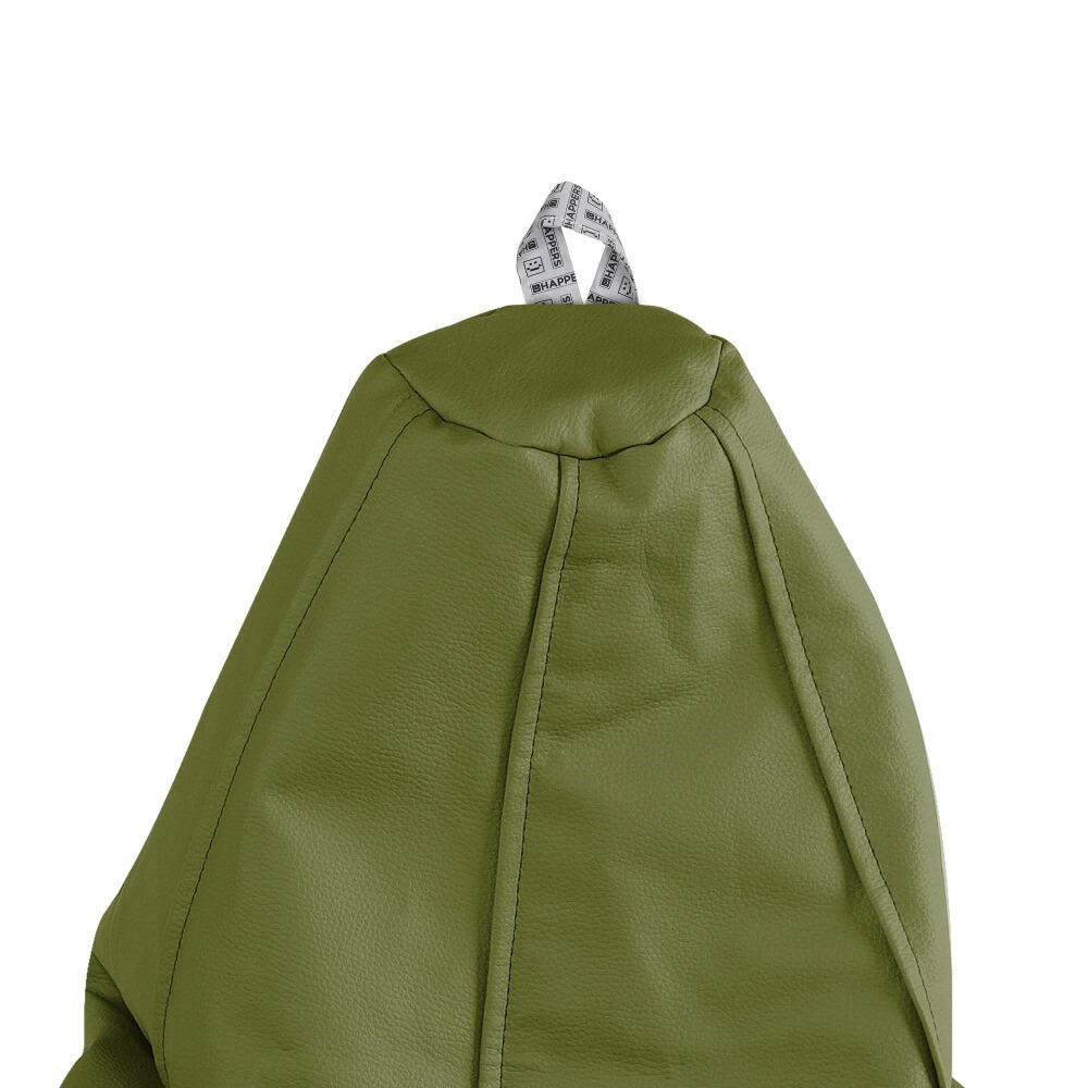 Pouf Poltrona Sacco in Similpelle Kaki (3)