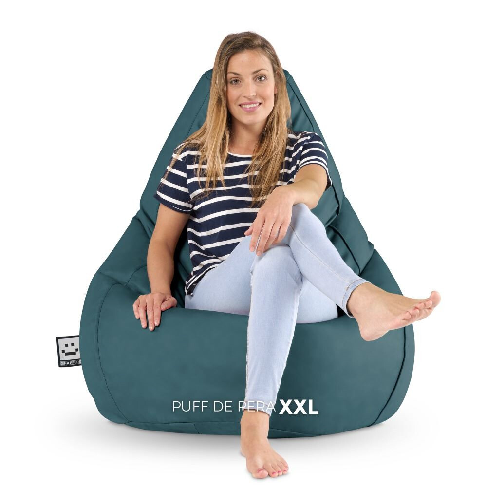 Pouf Poltrona Sacco in Similpelle Ghiacciaio (1)