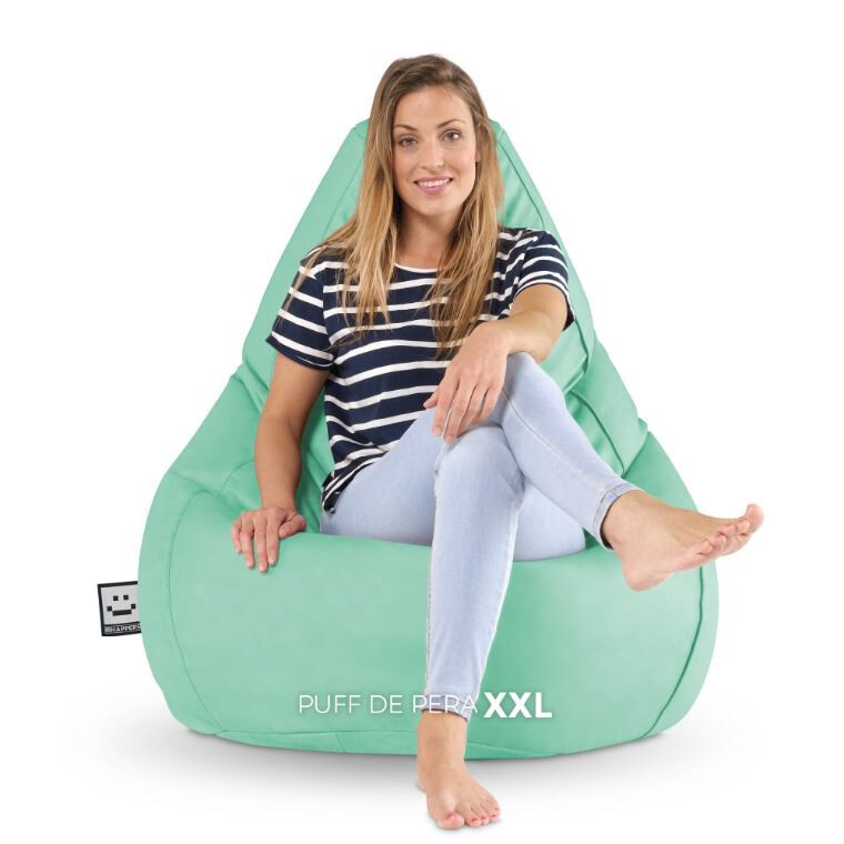 Pouf Poltrona Sacco in Similpelle Menta (7)
