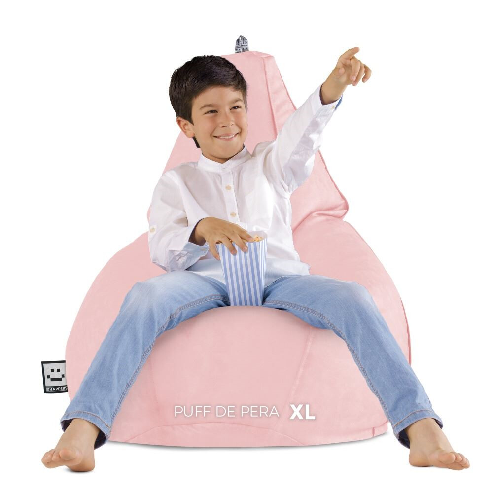 Pouf Poltrona Sacco in Similpelle Rosa (5)