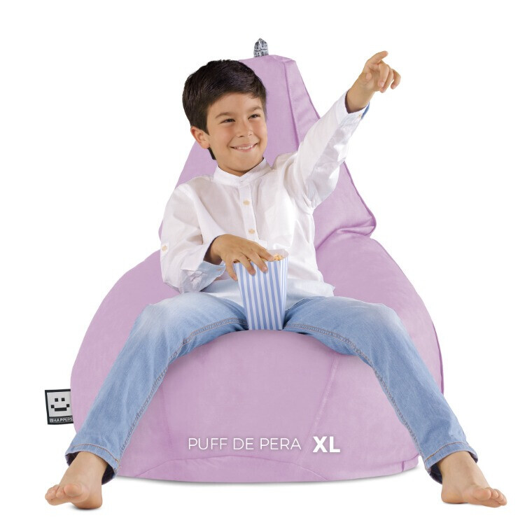 Pouf Poltrona Sacco in Similpelle Lavanda (5)