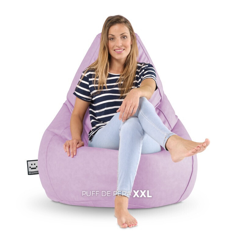 Pouf Poltrona Sacco in Similpelle Lavanda (7)