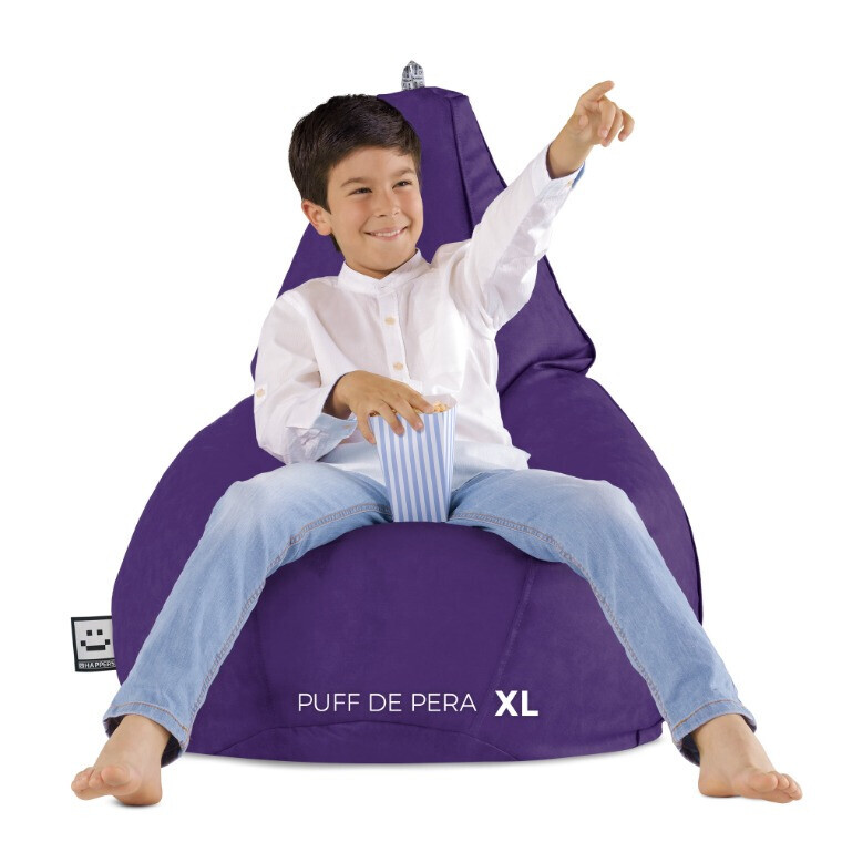 Pouf Poltrona Sacco in Similpelle Lilla (5)