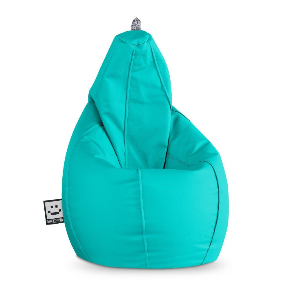 Pouf Poltrona Sacco in Similpelle Turchese ()