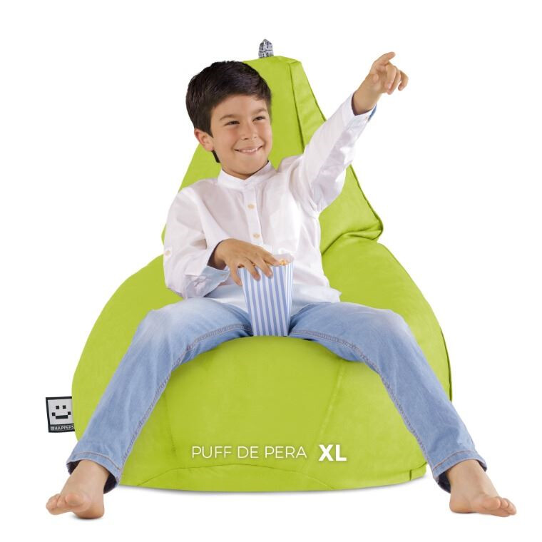 Pouf Poltrona Sacco in Similpelle Verde (5)