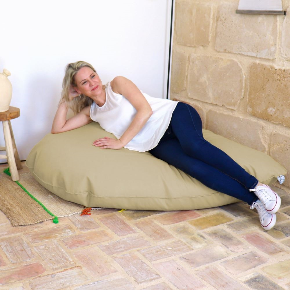 Puff Pera Relax Polipiel Beige (5)