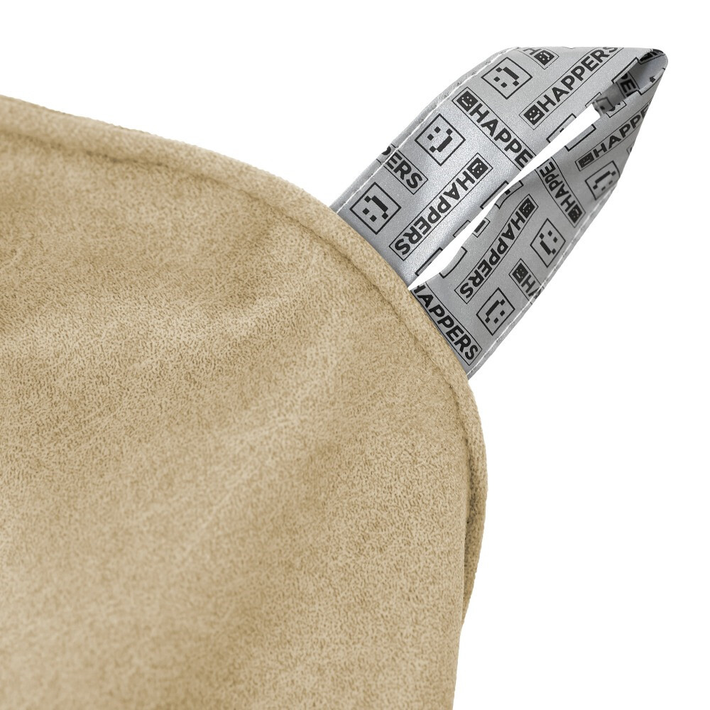 Poltrona Sacco Relax Velluto Vintage Beige (5)