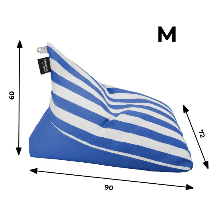 Pouf Piramide Toldotex Blu impermeabile per uso interno o esterno (5)