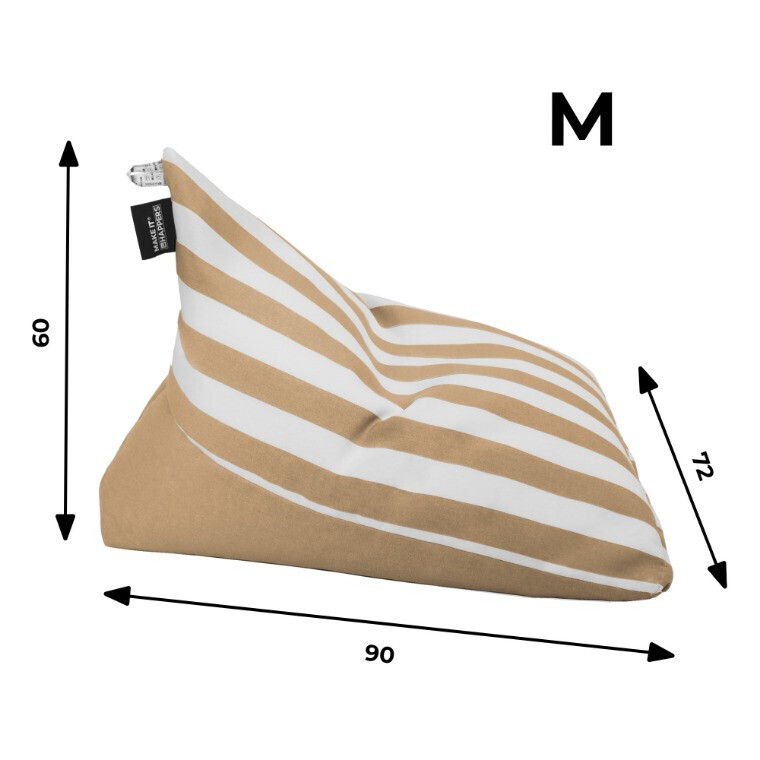 Pouf Piramide Toldotex Beige impermeabile per uso interno o esterno (5)