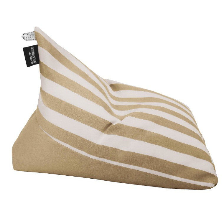 Pouf Piramide Toldotex Beige impermeabile per uso interno o esterno (1)