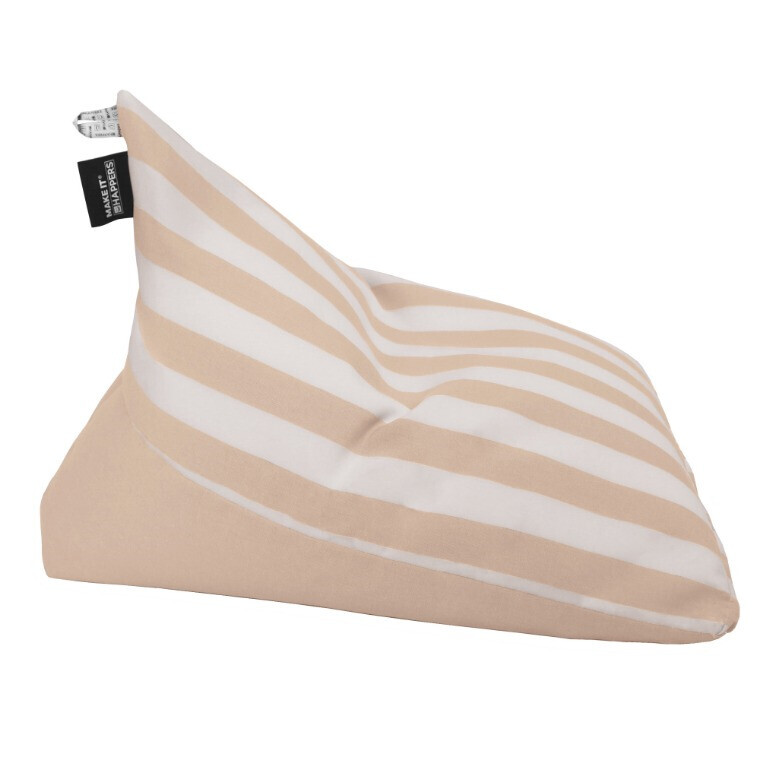 Pouf Piramide Toldotex Ecrù impermeabile per uso interno o esterno (1)