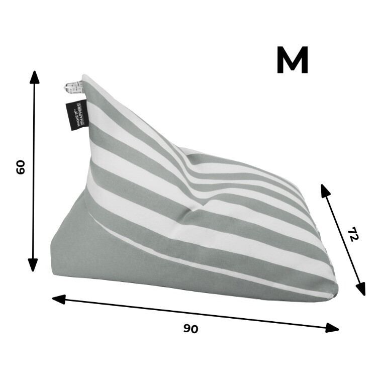 Pouf Piramide Toldotex Grigio impermeabile per uso interno o esterno (5)