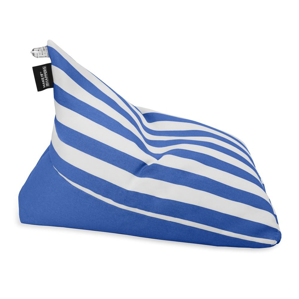 Pouf Piramide Toldotex Blu impermeabile per uso interno o esterno (1)