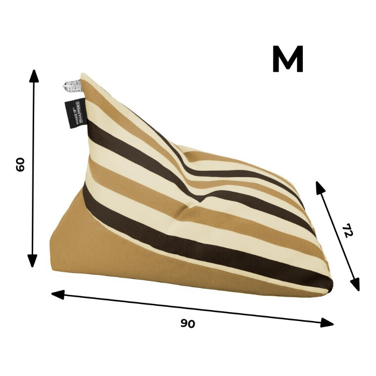 Pouf Piramide Toldotex Senape impermeabile per uso interno o esterno (5)