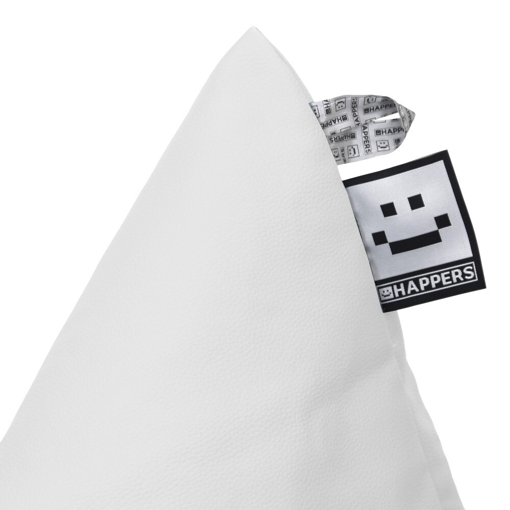 Puff Pirámide Polipiel Exterior Blanco (6)